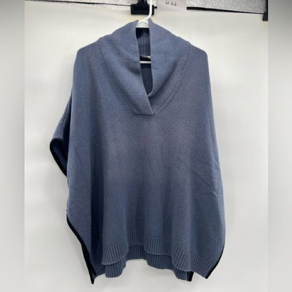 Soft Surroundings blue poncho shawl shrug size S/M